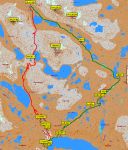 the route (GPS data)