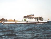 Het Titicaca meer oversteken